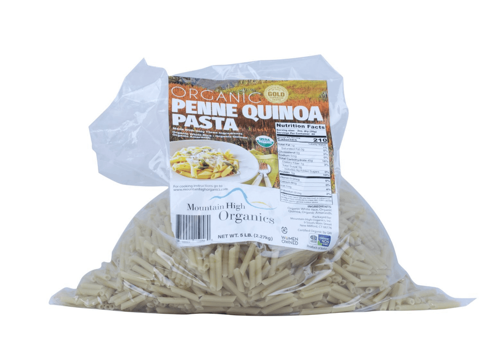Organic Quinoa Penne, Gluten Free - 5lb - Country Life Natural Foods
