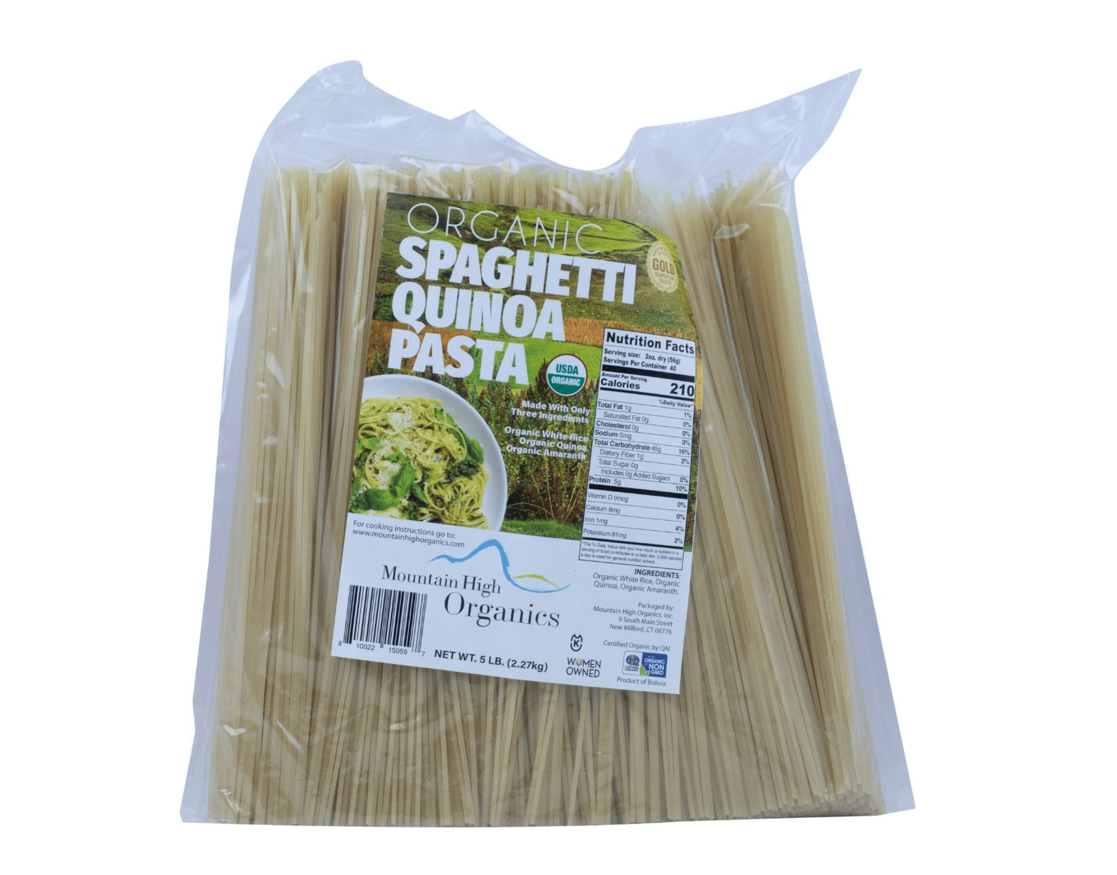 White Rice Organic Maccheroni Pasta (Gluten Free)