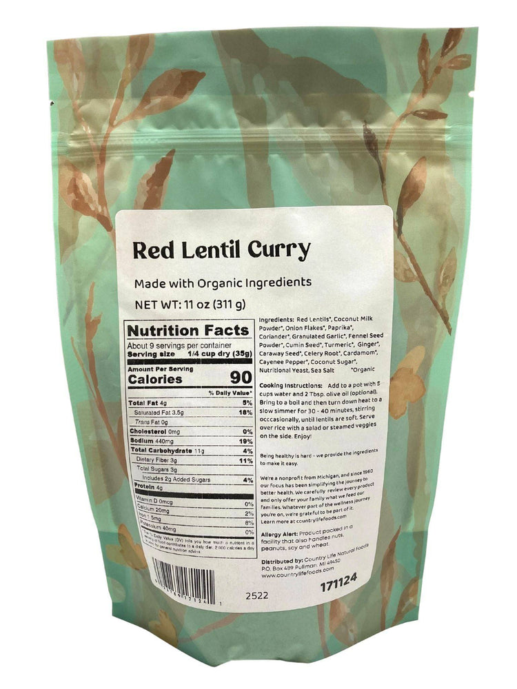 
                  
                    Red Lentil Curry - Country Life Natural Foods
                  
                