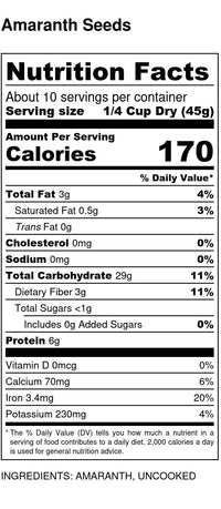 
                  
                    Organic Amaranth Seed - Country Life Natural Foods
                  
                