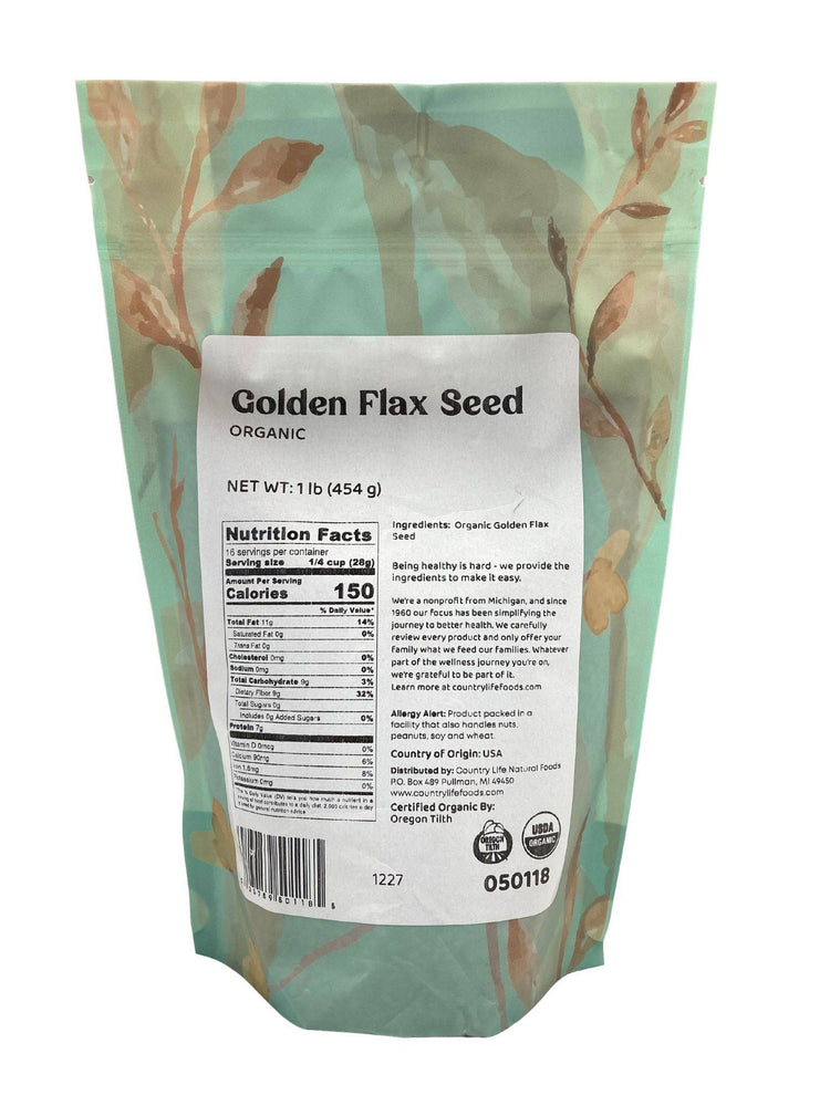
                  
                    Organic Flax Seeds, Golden - Country Life Natural Foods
                  
                