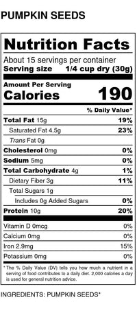 
                  
                    Pepitas (Pumpkin Seeds) - Country Life Natural Foods
                  
                