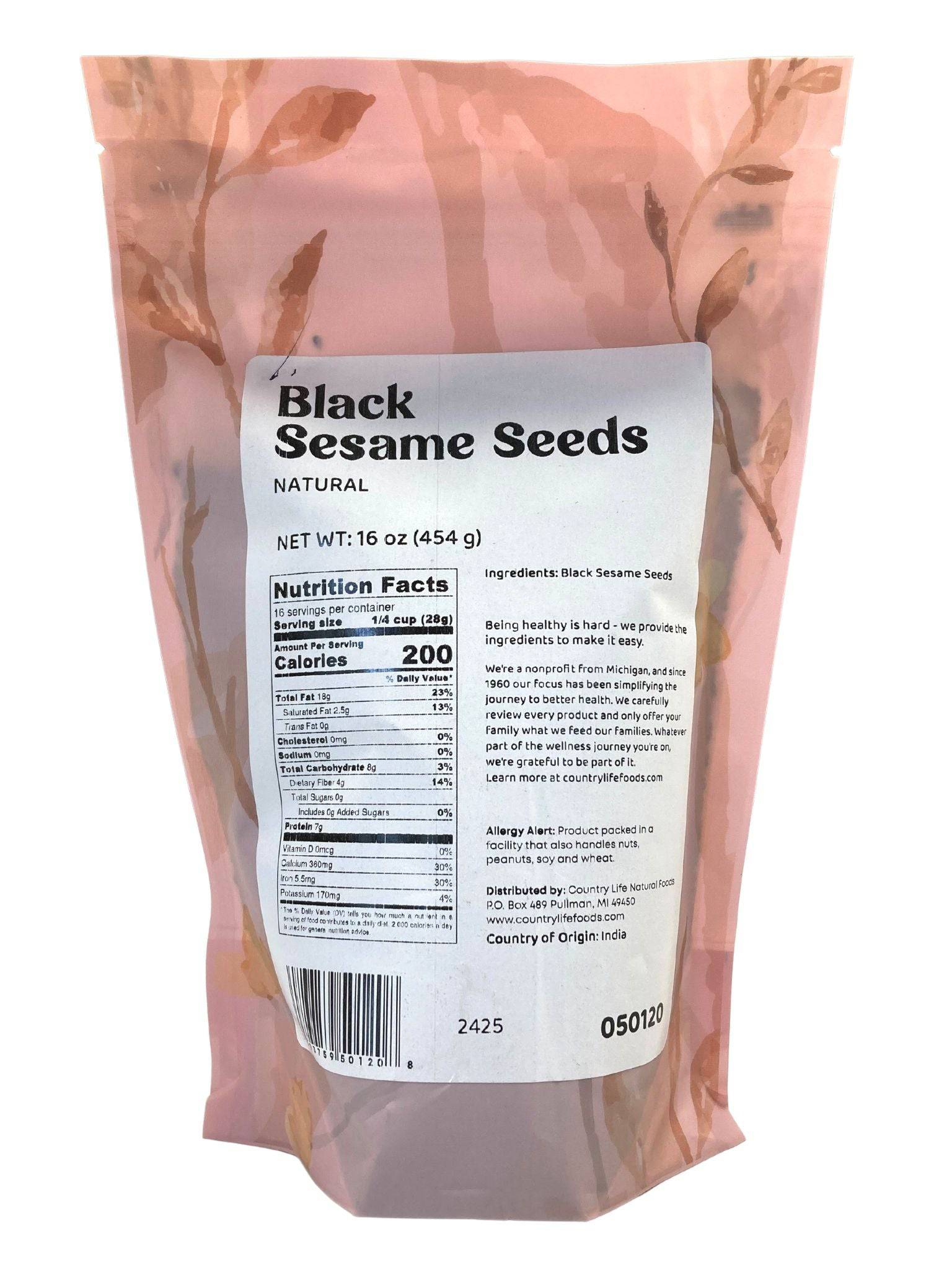 
                  
                    Sesame Seeds, Black, Natural - Country Life Natural Foods
                  
                
