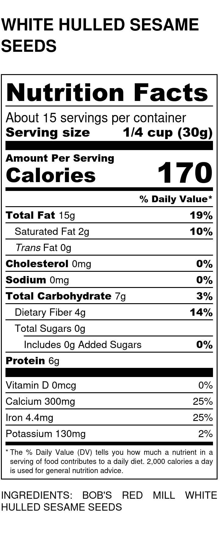 
                  
                    Sesame Seeds, White, Hulled - Country Life Natural Foods
                  
                