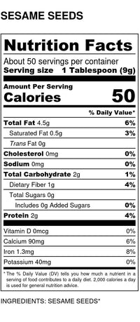 
                  
                    Sesame Seeds, Natural - Country Life Natural Foods
                  
                