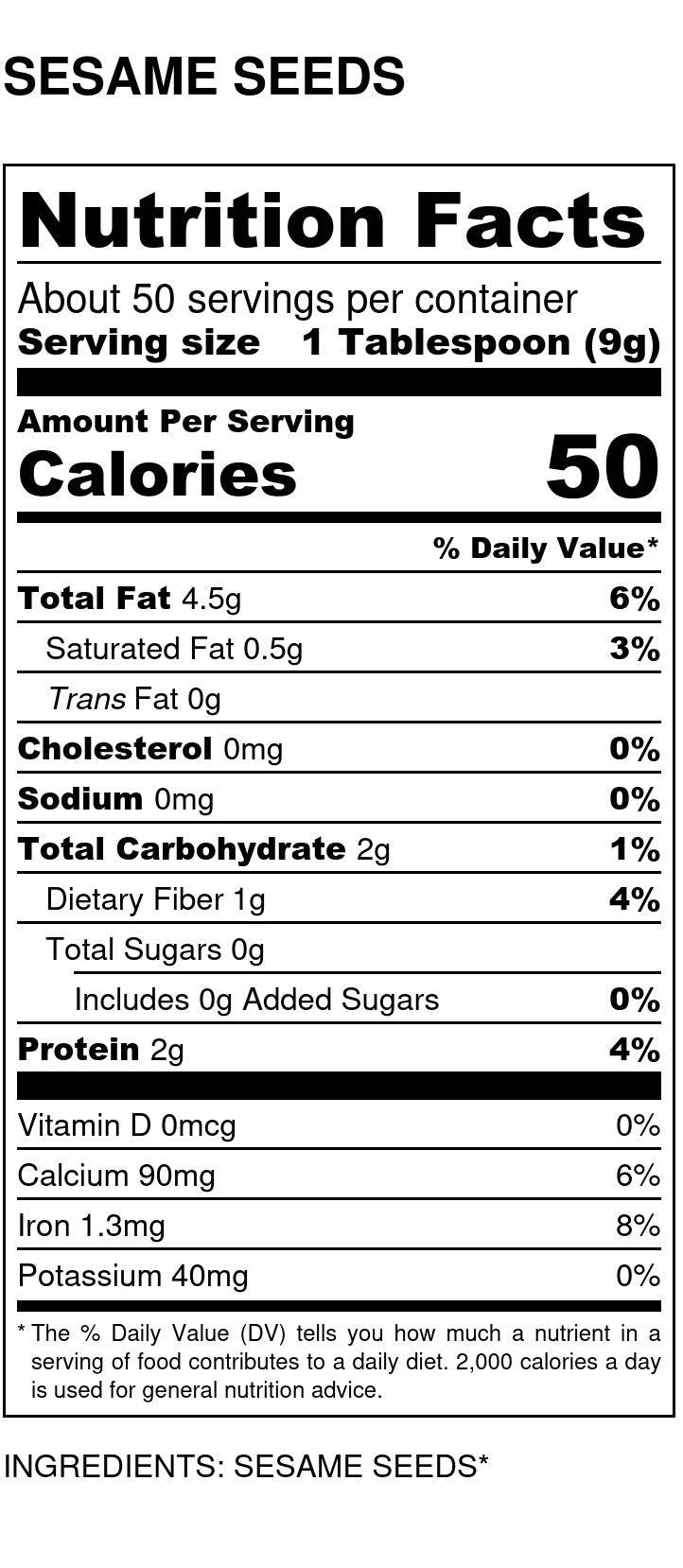 
                  
                    Sesame Seeds, Natural - Country Life Natural Foods
                  
                