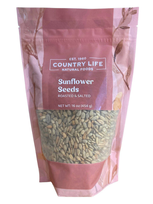 Sunflower Seeds, Roasted, Salted, Seeds - Country Life Natural Foods