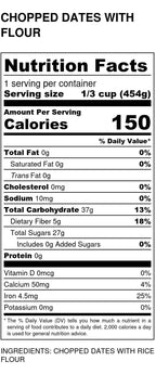 Date Pieces, Oat Flour, Dried Fruit - Country Life Natural Foods