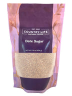 Date Sugar, Granulated, Other Sweeteners - Country Life Natural Foods