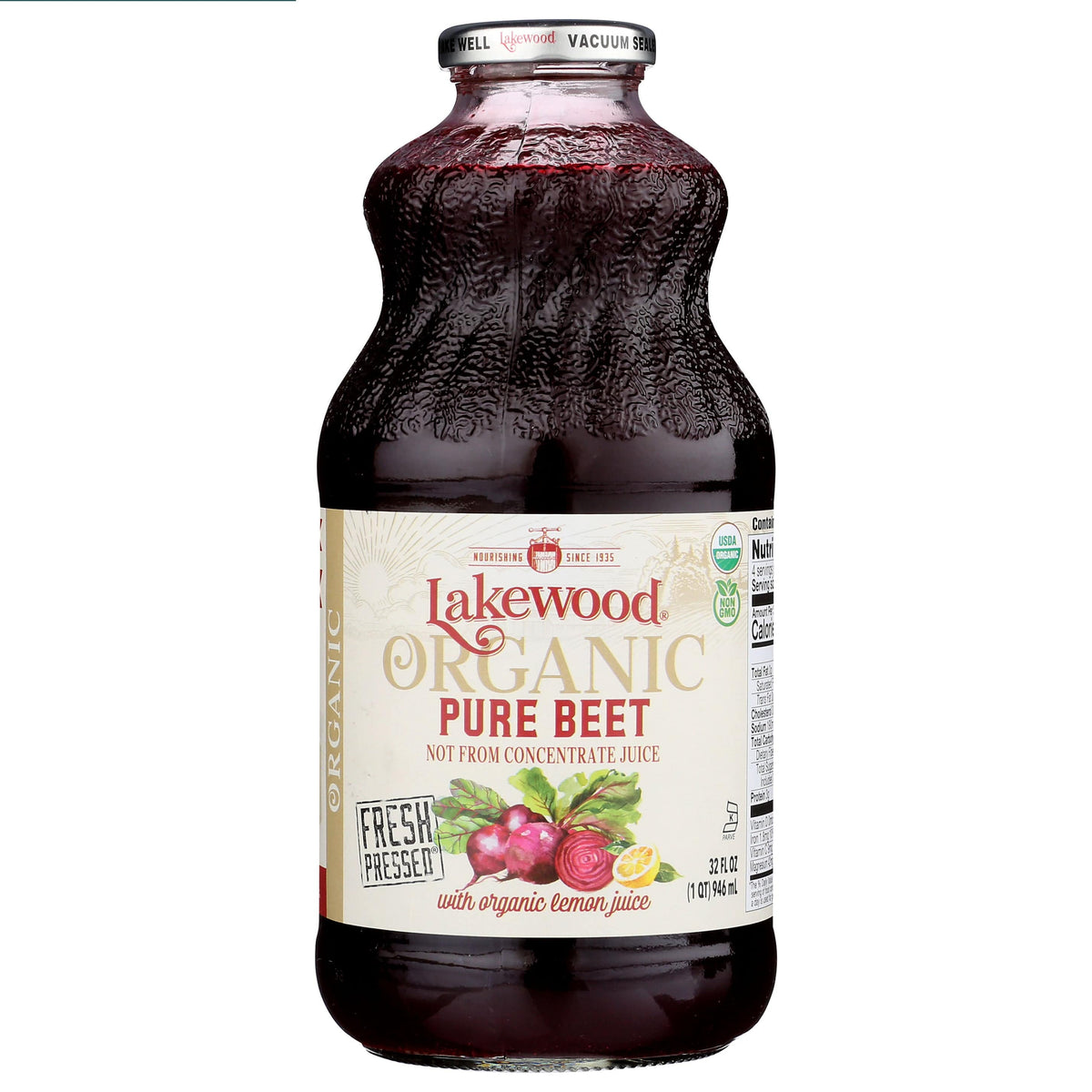 Beet Juice, Organic, Pure, Lakewood - Country Life Natural Foods