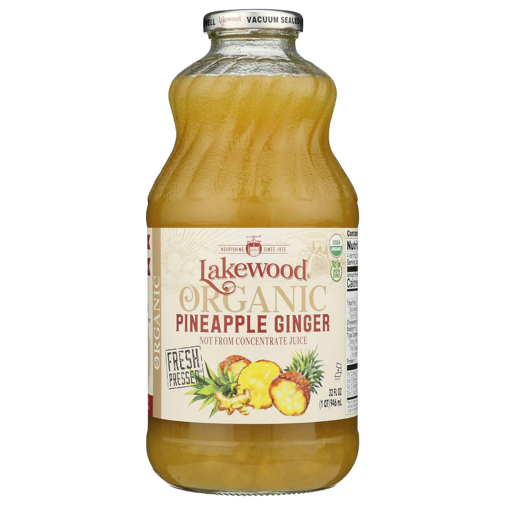 Organic Pineapple/Ginger Juice Blend (Lakewood Organic Juice) - Country Life Natural Foods