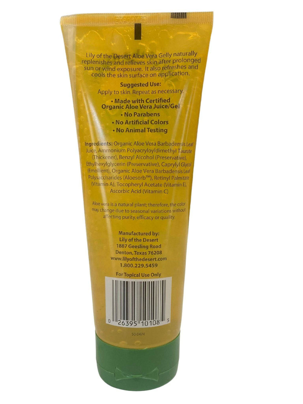 99% Aloe Vera Gelly - Country Life Natural Foods
