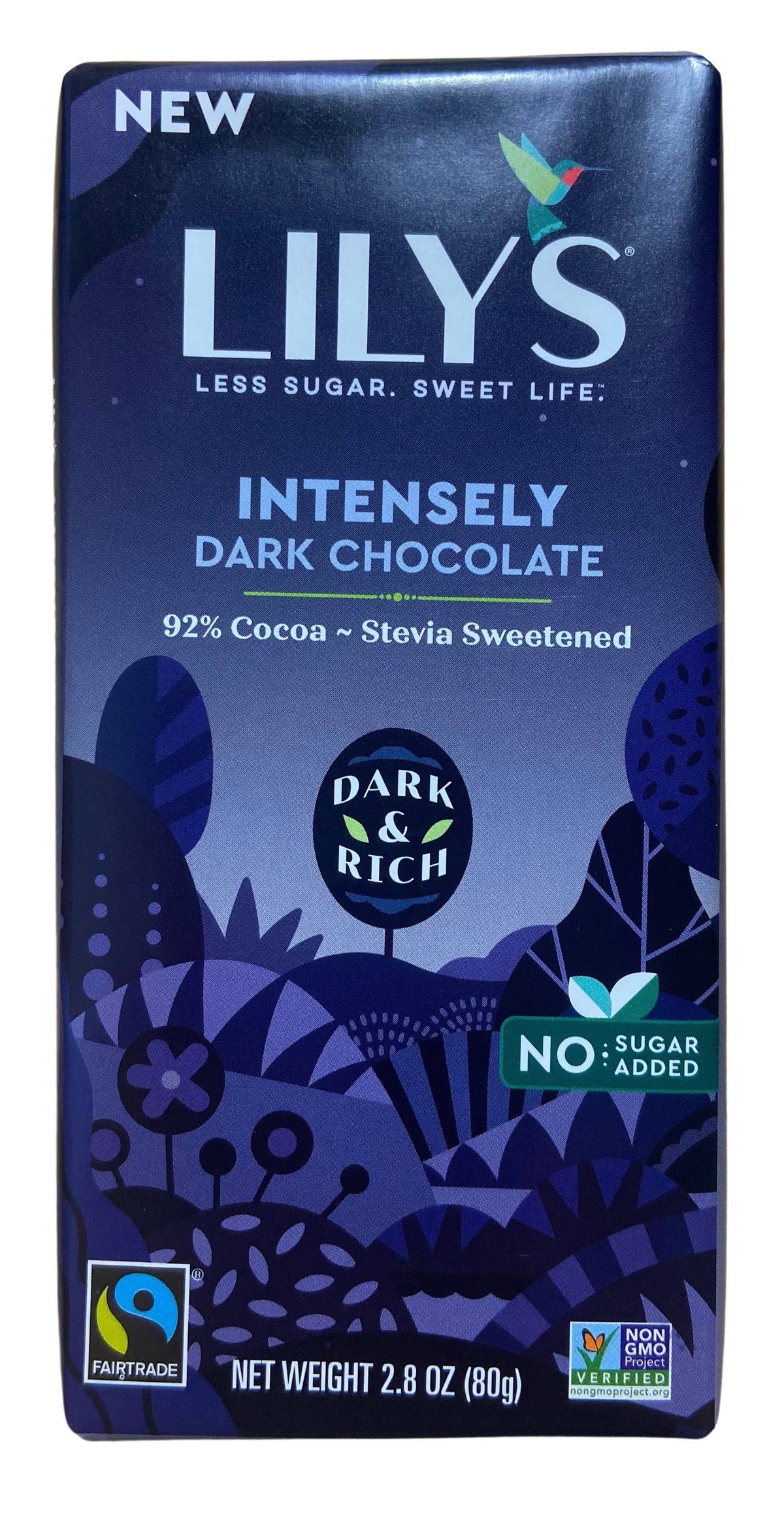 Chocolate Bars, Dark, Stevia Sweetened, Lily's - Country Life Natural Foods