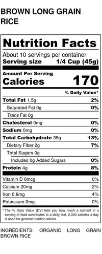 
                  
                    Long Brown Rice - Lundberg - Country Life Natural Foods
                  
                