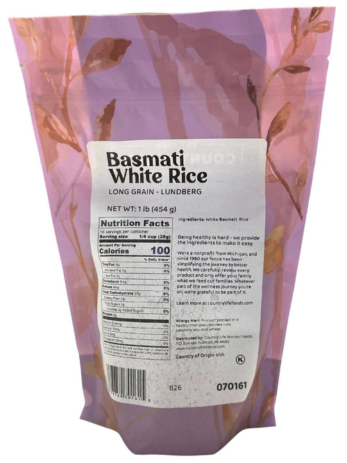 Basmati Rice, White, Lundberg, Rice - Country Life Natural Foods