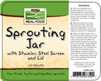 Sprouting Jar, Kitchen Tools & Utensils - Country Life Natural Foods