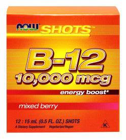 B-12 10,000mcg Energy Boost Mixed Berry Flavor - Country Life Natural Foods