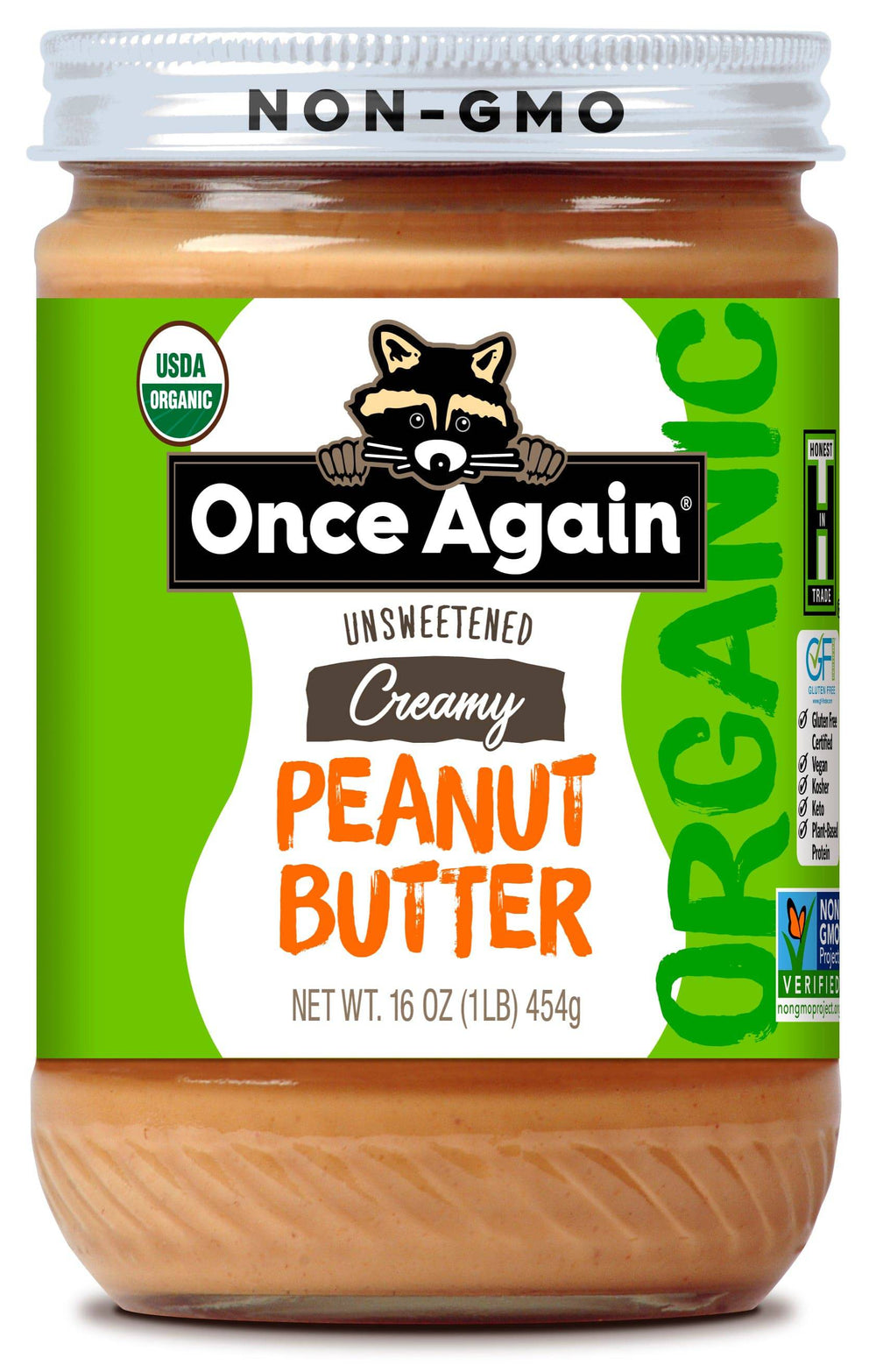 Organic Peanut Butter - Smooth - With Salt - Country Life Natural Foods