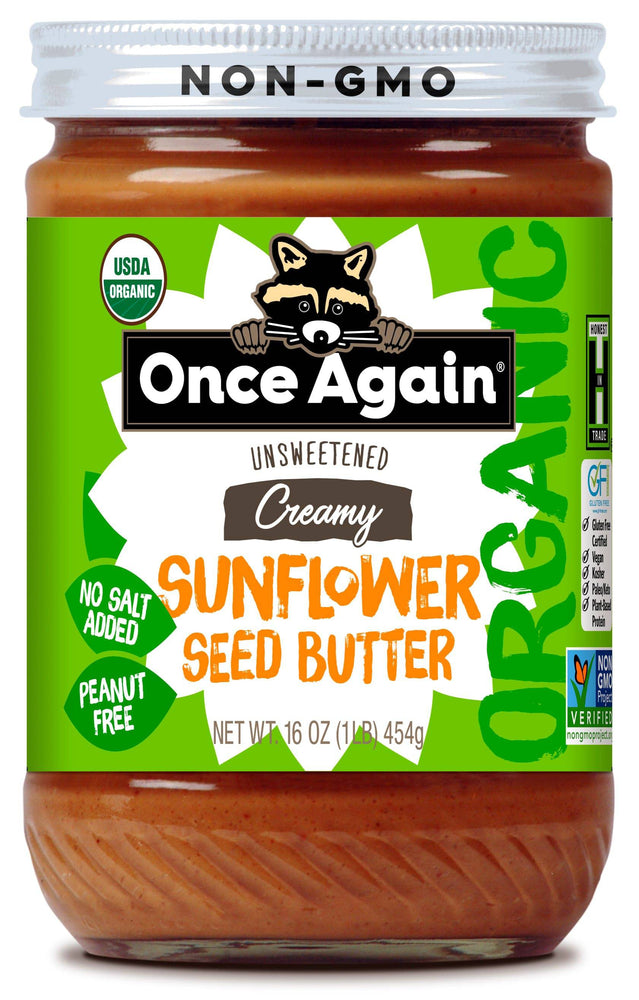 Organic Sunflower Butter, No Salt - Country Life Natural Foods