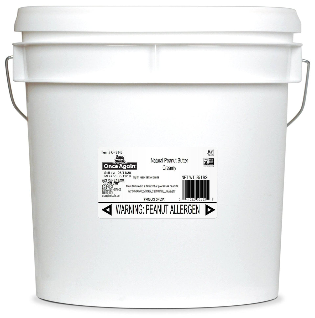 Peanut Butter, Creamy, No Salt - Country Life Natural Foods