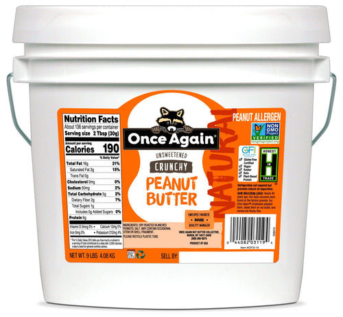 Peanut Butter, Crunchy, Nut & Seed Butters - Country Life Natural Foods