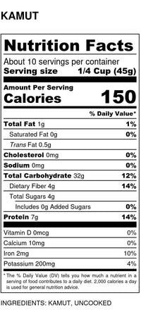 
                  
                    Organic Kamut Grain - Country Life Natural Foods
                  
                