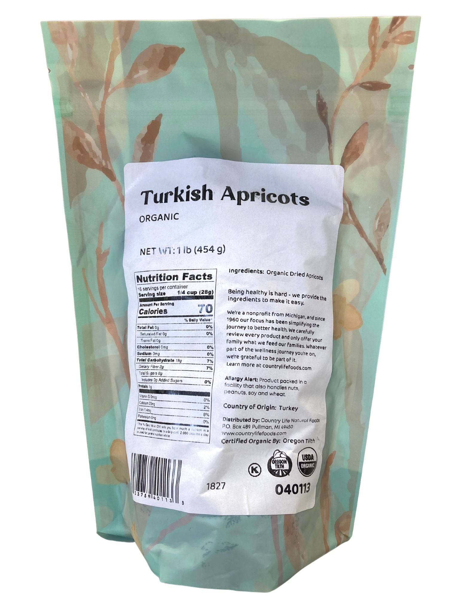 
                  
                    Apricots, Turkish, Organic - Country Life Natural Foods
                  
                